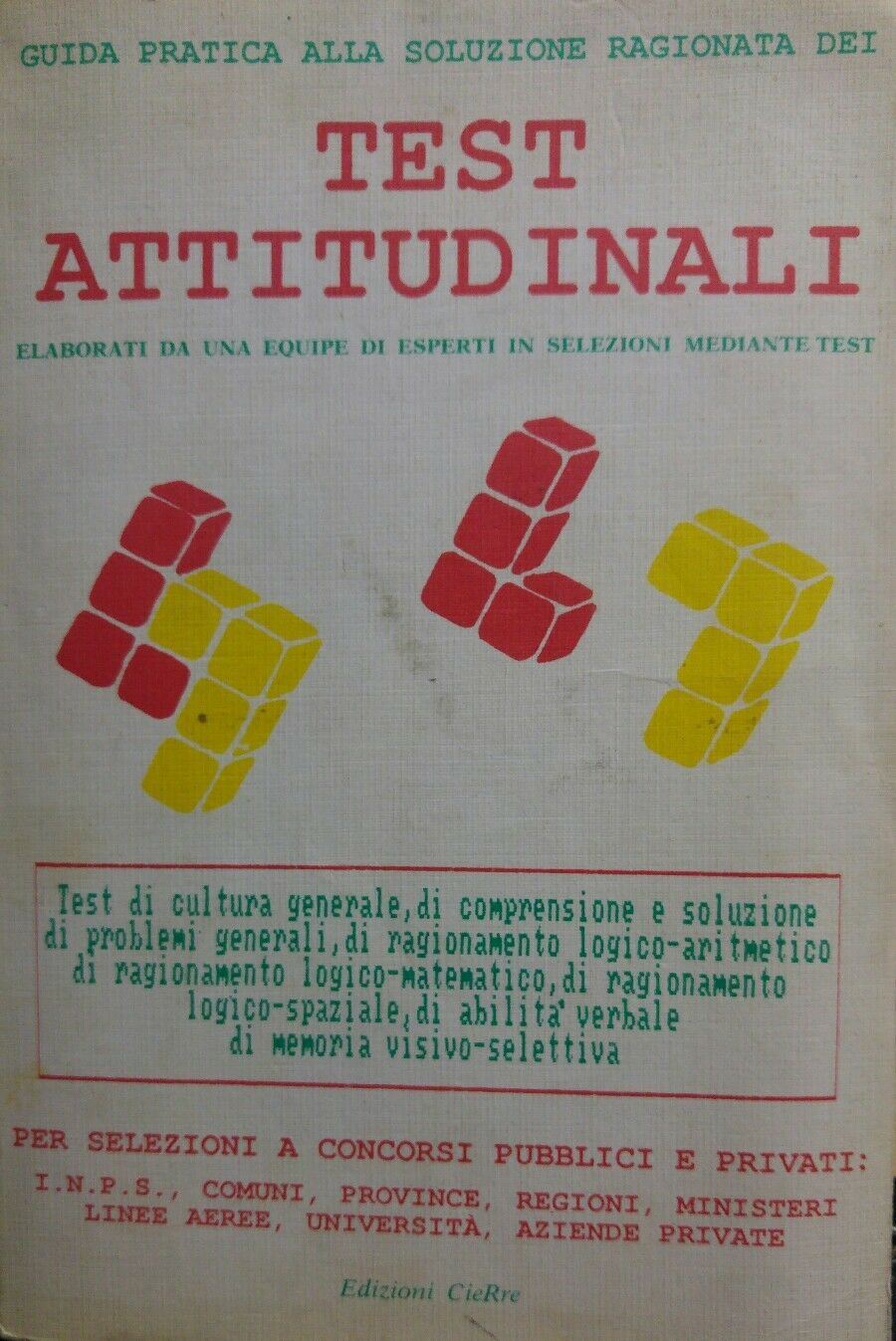 GUIDA PRATICA ALLA SOLUZIONE RAGIONATA DI TEST ATTITUDINALI P12535
