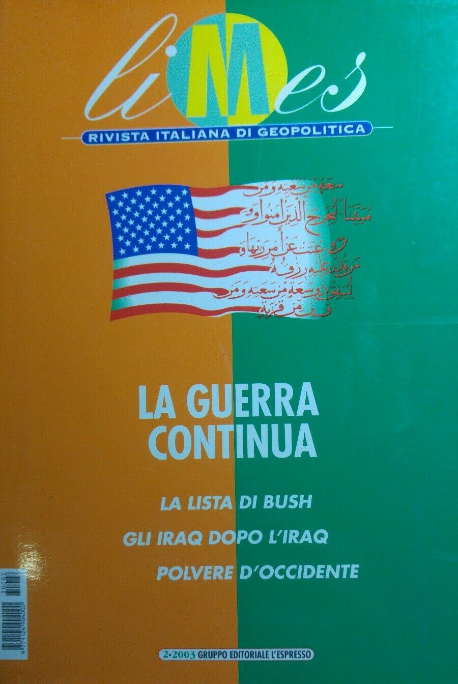 LIMES N.2 2003 LA GUERRA CONTINUA Q481