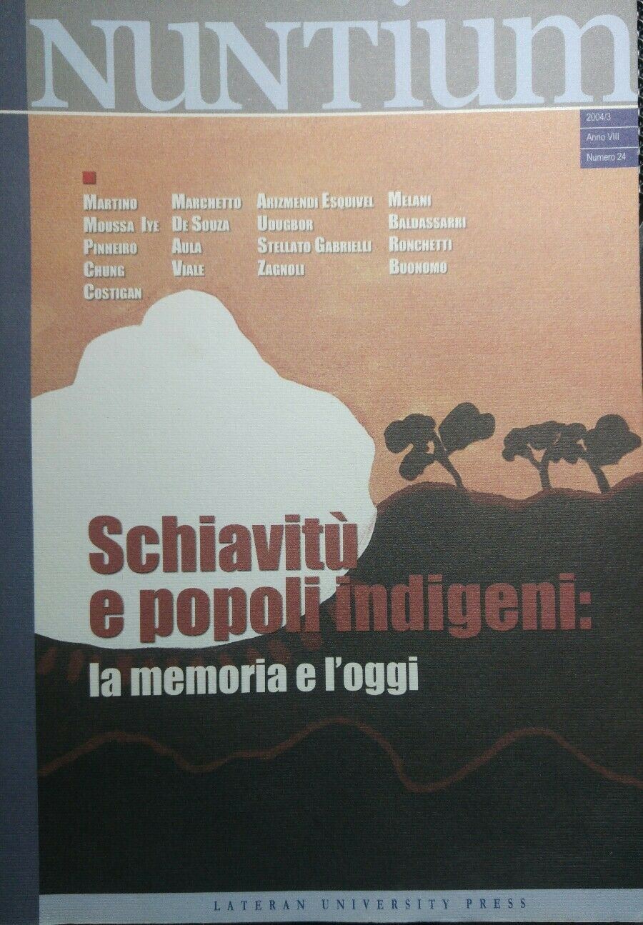 NUNTIUM N.24 MARZO 2004 SCHIAVITU' E POPOLI INDIGENI R89