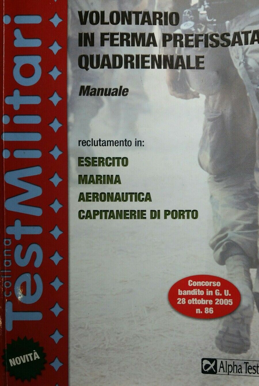 TESTMILITARI VOLONTARIO IN FERMA PREFISSATA QUADRIENNALE MANUALE R419