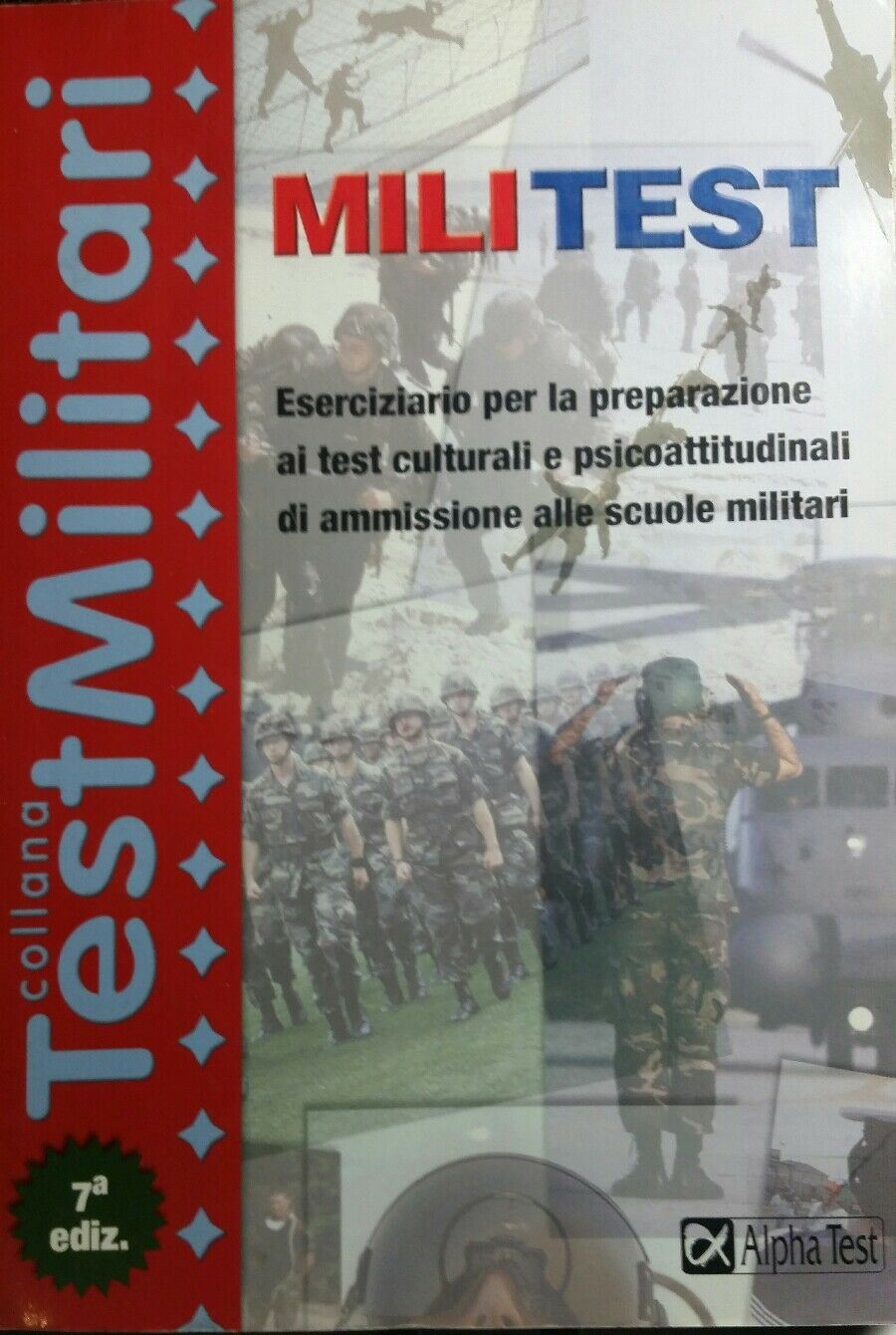 TESTMILITARI ESERCIZIARIO PER LA PREPARAZIONE AI TEST CULTURALI E PSICOATT. R419