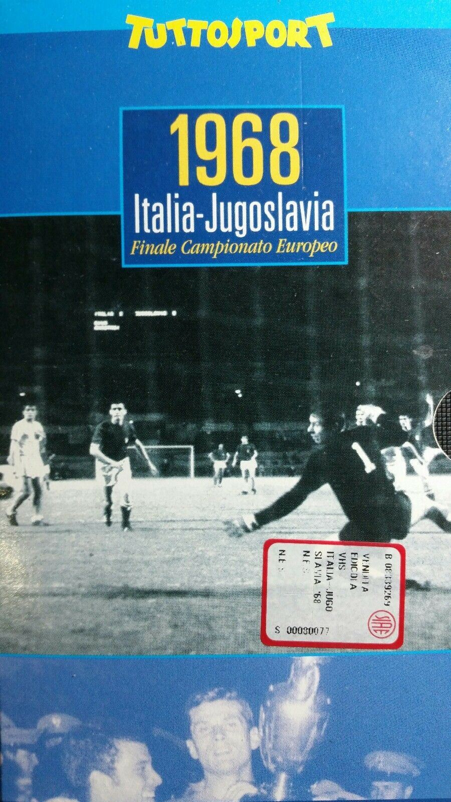 iTALIA JUGOSLAVIA 1968 VHS TUTTOSPORT