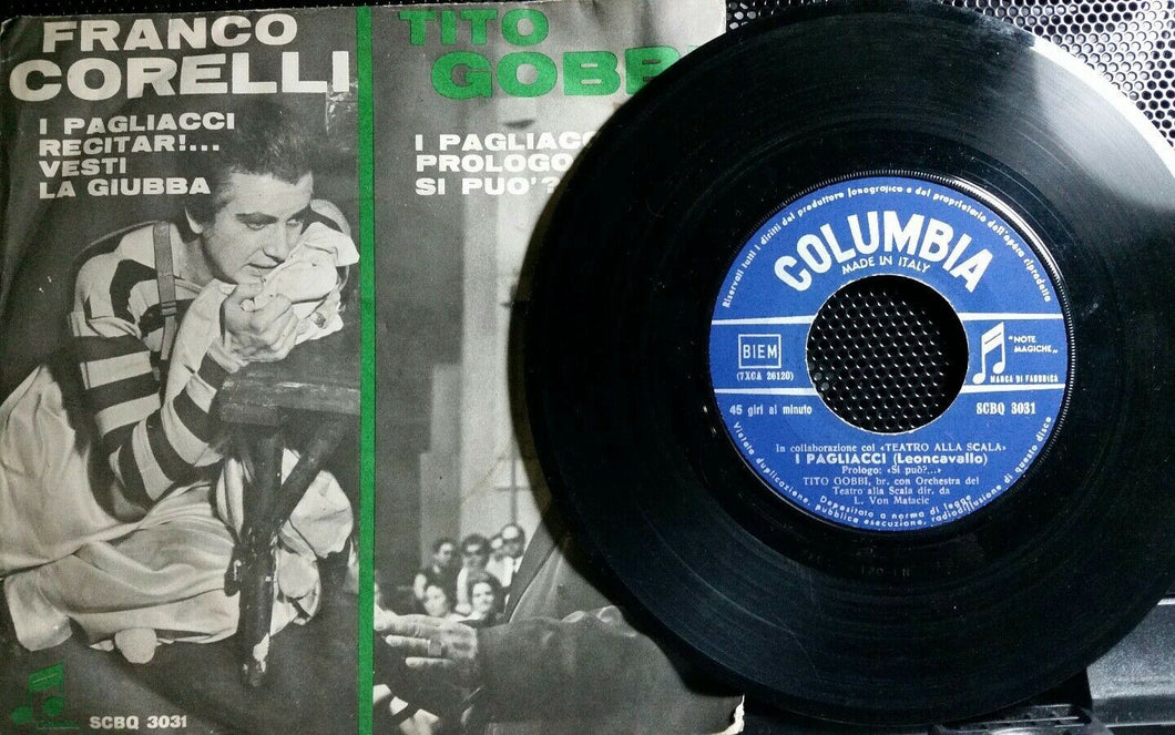 FRANCO CORELLI TITO GOBBI VINILE 45RPM 7