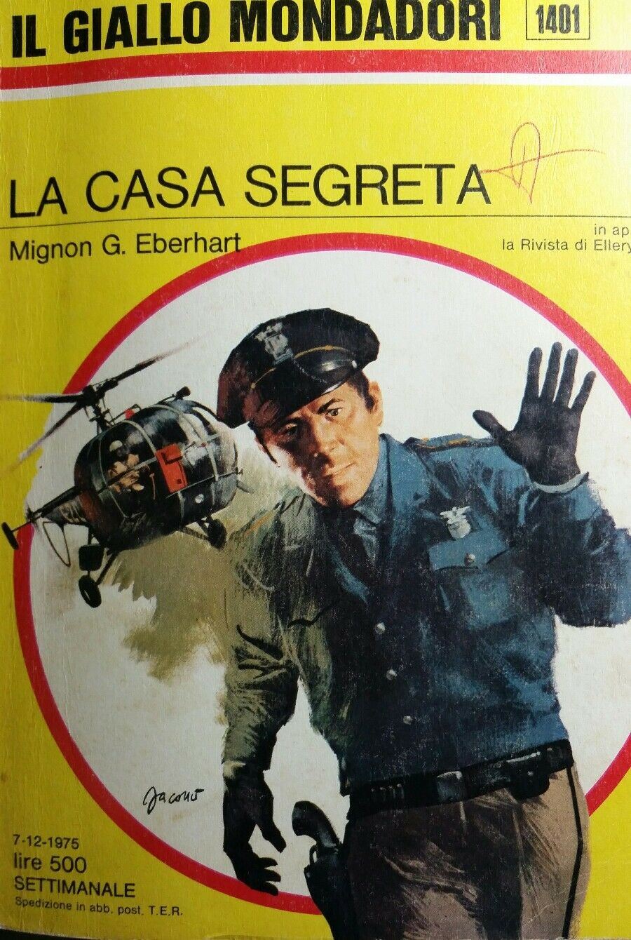 LA CASA SEGRETA M.G.EBERHART IL GIALLO MONDADORI N.1401