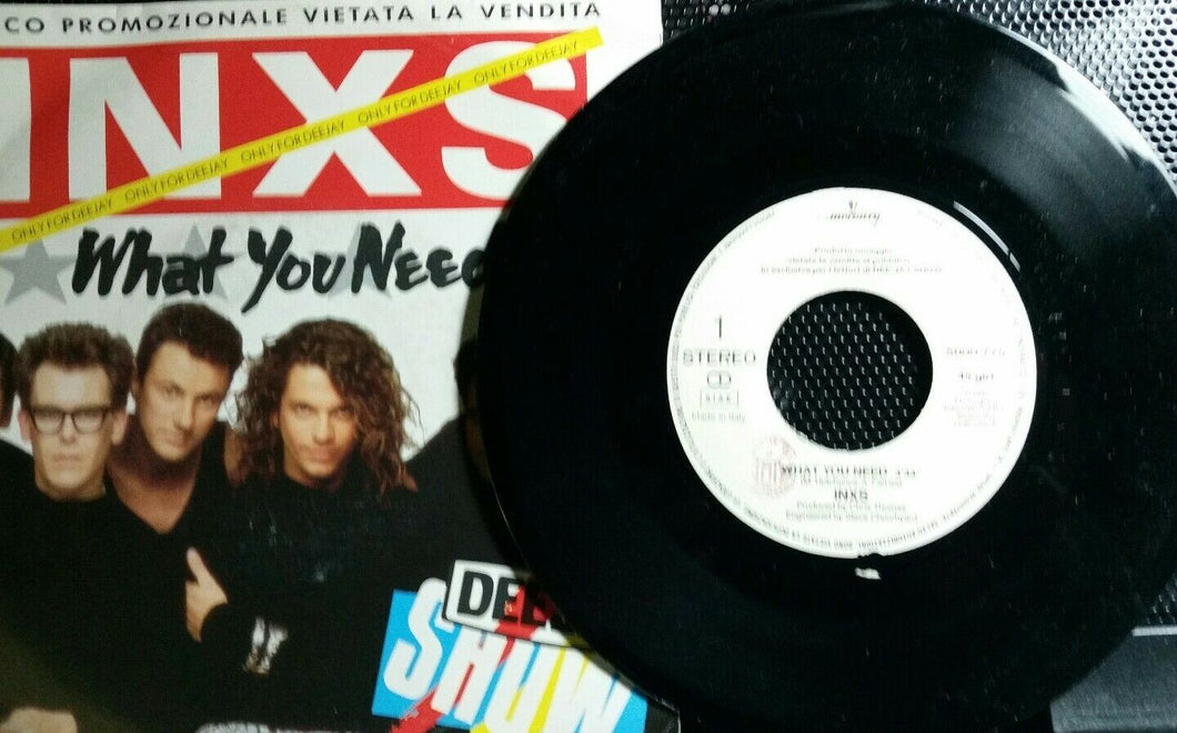 INXS - what you need / kiss the dirt 45RPM 7