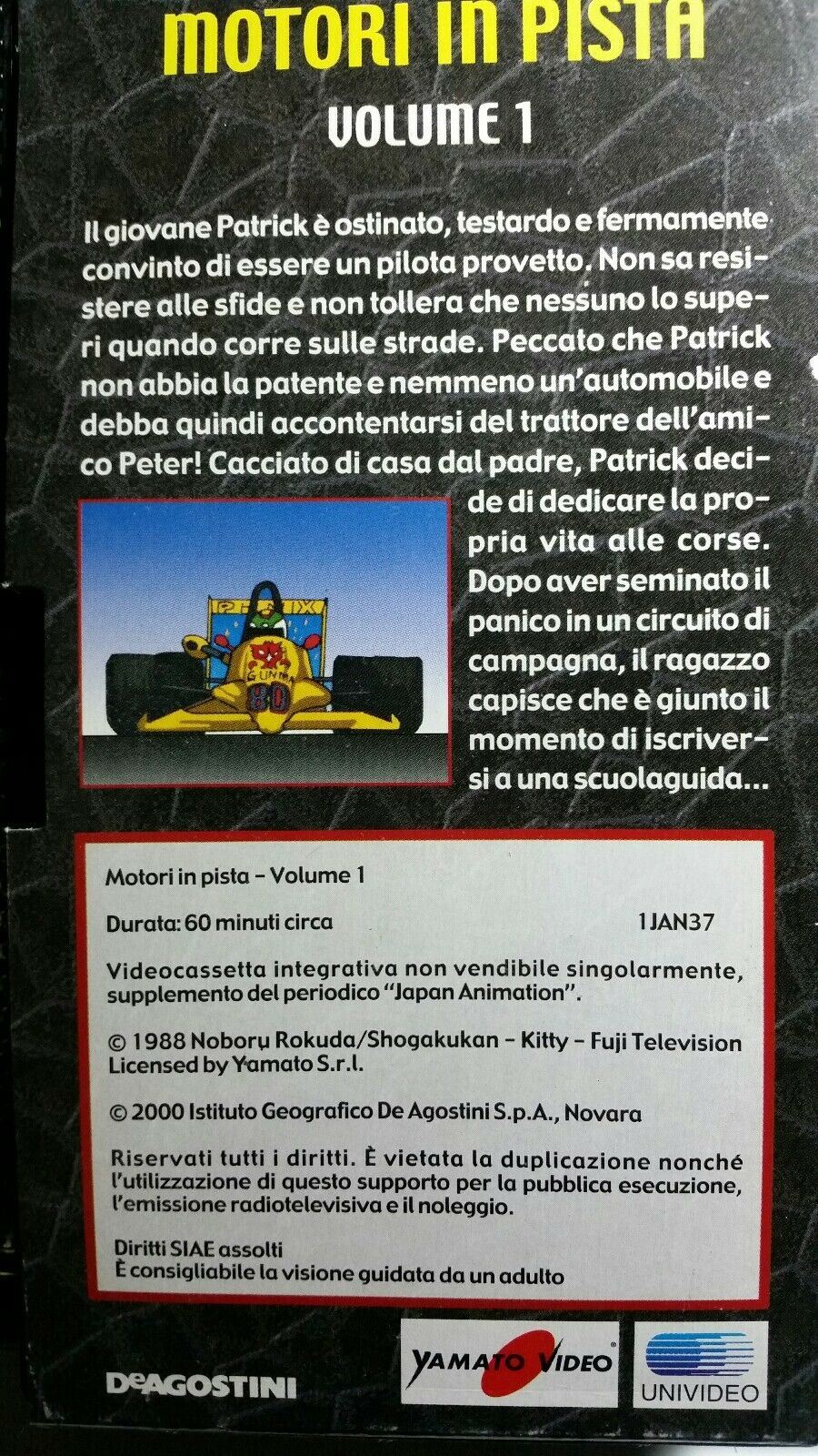 MOTORI IN PISTA VOL.1 JAPAN ANIMATION N.37 VHS