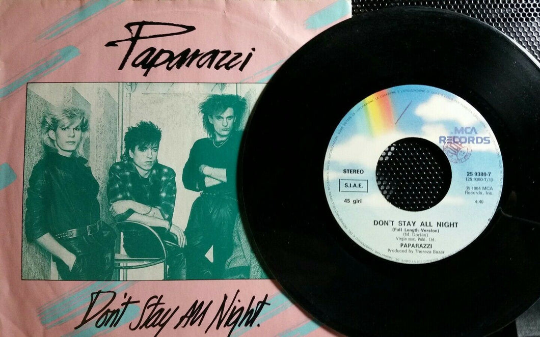 PAPARAZZI DON'T STAY ALL NIGHT/IN A MANNER OF SPEAKING 7