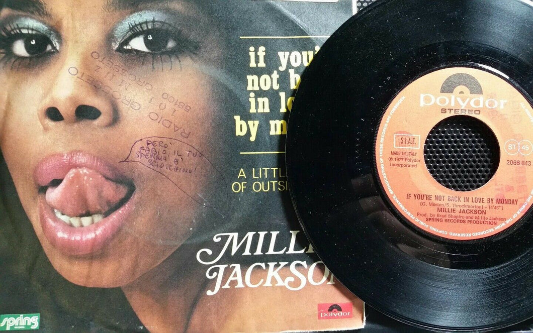 MILLIE JACKSON IF YOU'RE NOT BACK IN LOVE BY MONDAY/A LITTLE... 7