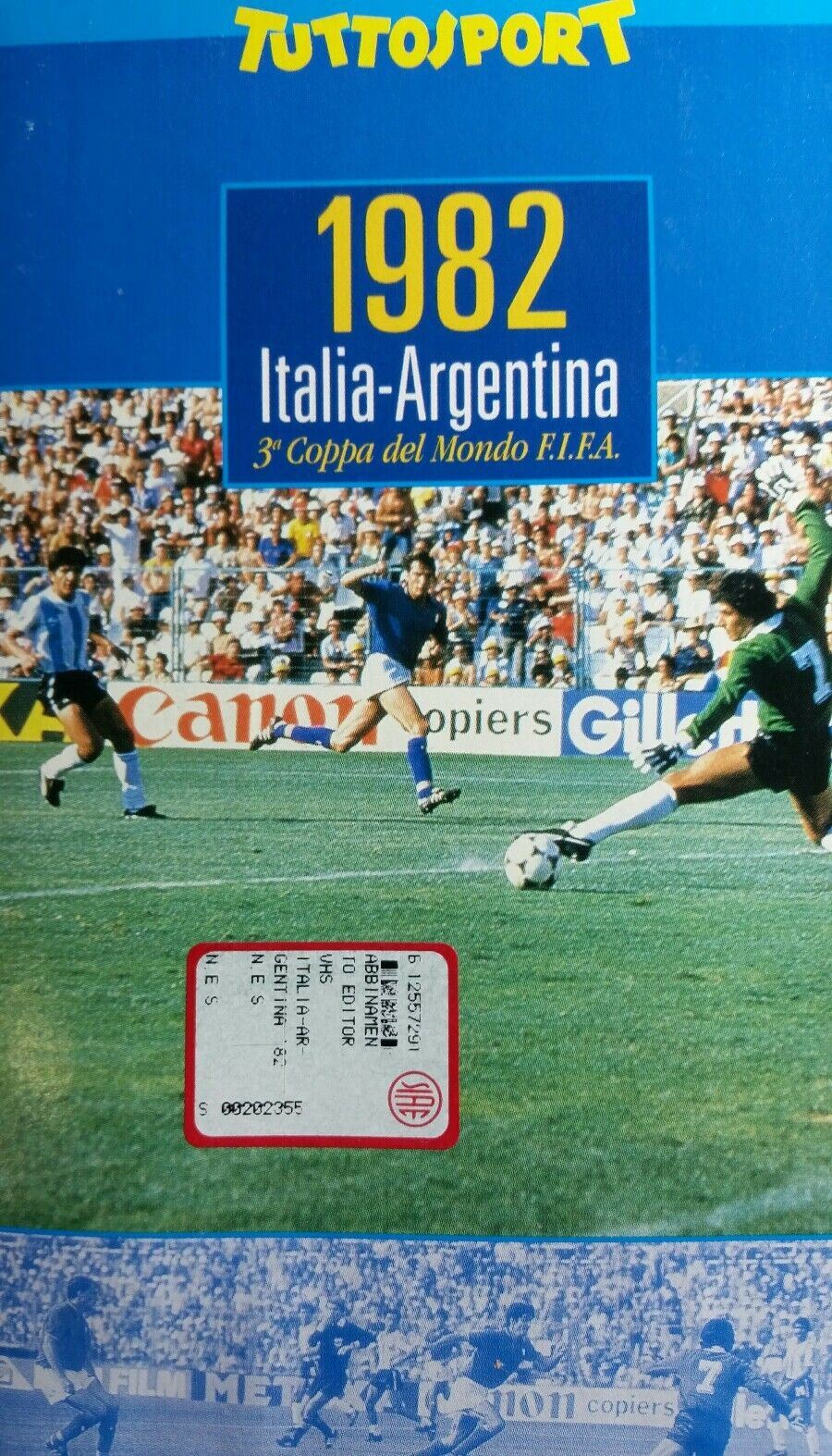 ITALIA ARGENTINA 1982 VHS TUTTOSPORT