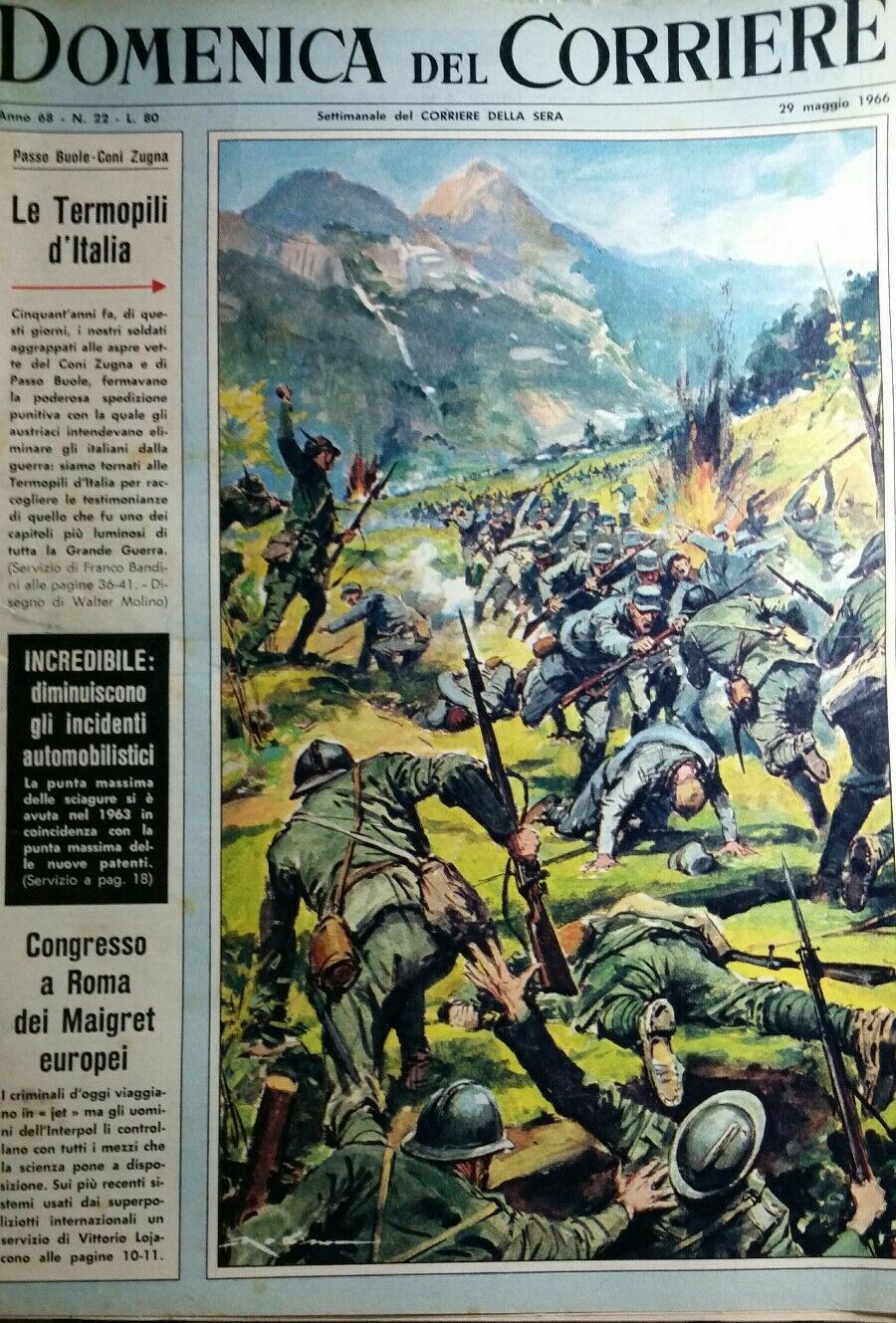 DOMENICA DEL CORRIERE N.22 1966