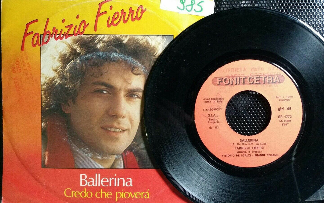 FABRIZIO FIERRO BALLERINA / CREDO CHE PIOVERÀ 7