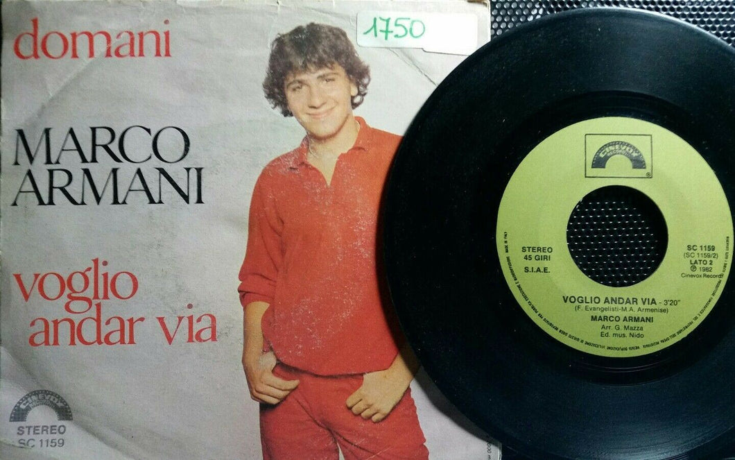 MARCO ARMANI VOGLIO ANDAR VIA / DOMANI 7