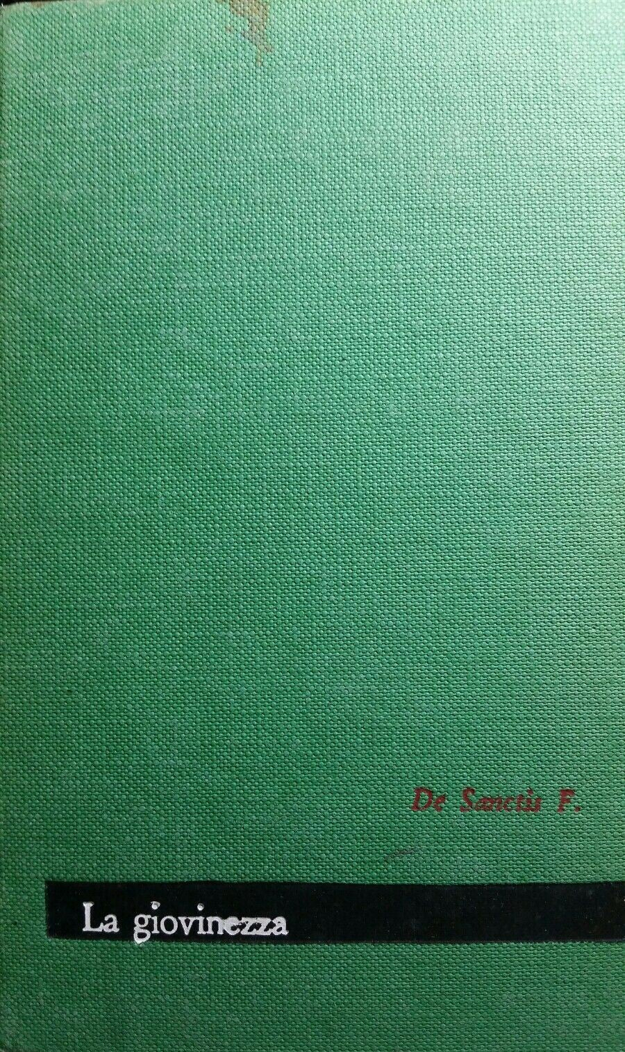 LA GIOVINEZZA F.DE SANCTIS MAESTRI ED.PAOLINE