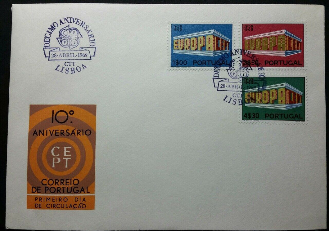 PORTUGAL - PORTOGALLO - 1969 - FDC - Europa. RB01