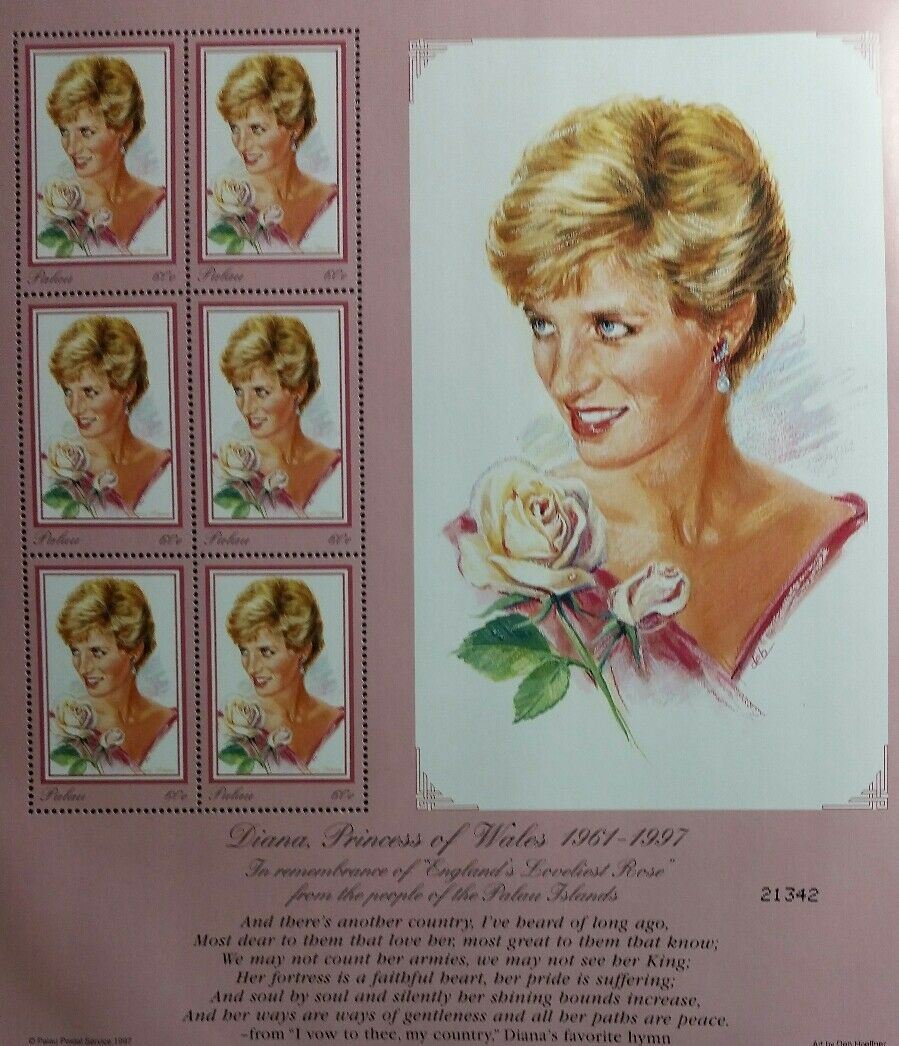 PALAU DIANA PRINCESS OF WALES FOGLIETTO RD01