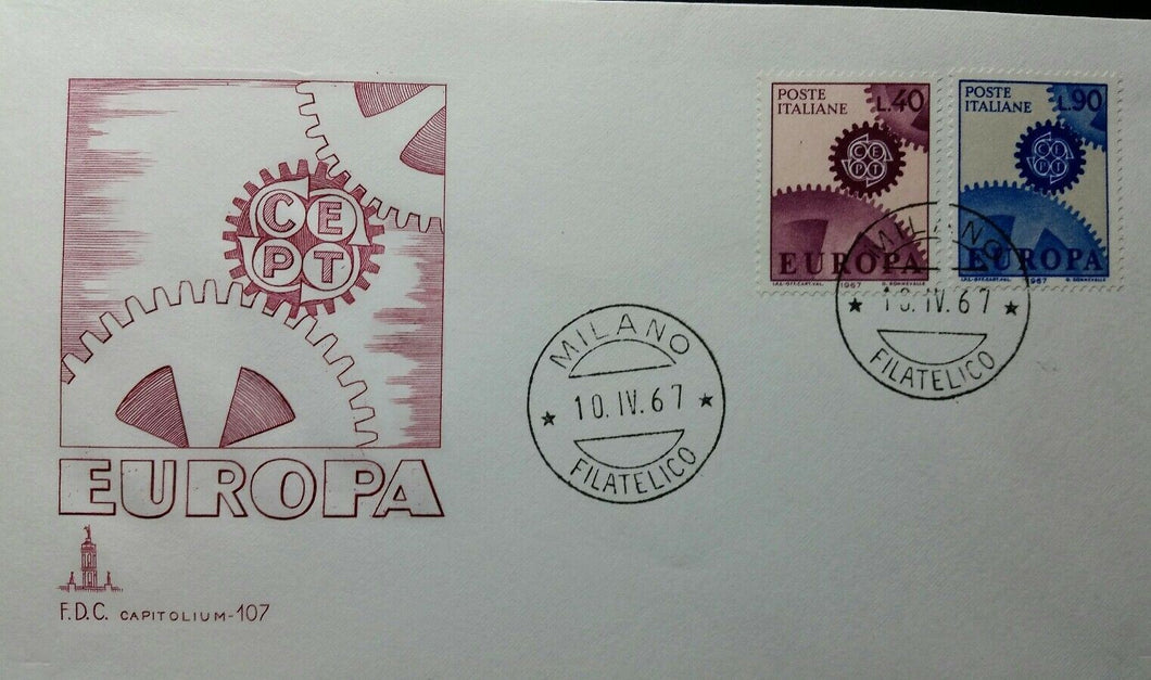 ITALIA 1967 - EUROPA - FDC ROMA CAPITOLIUM RB03