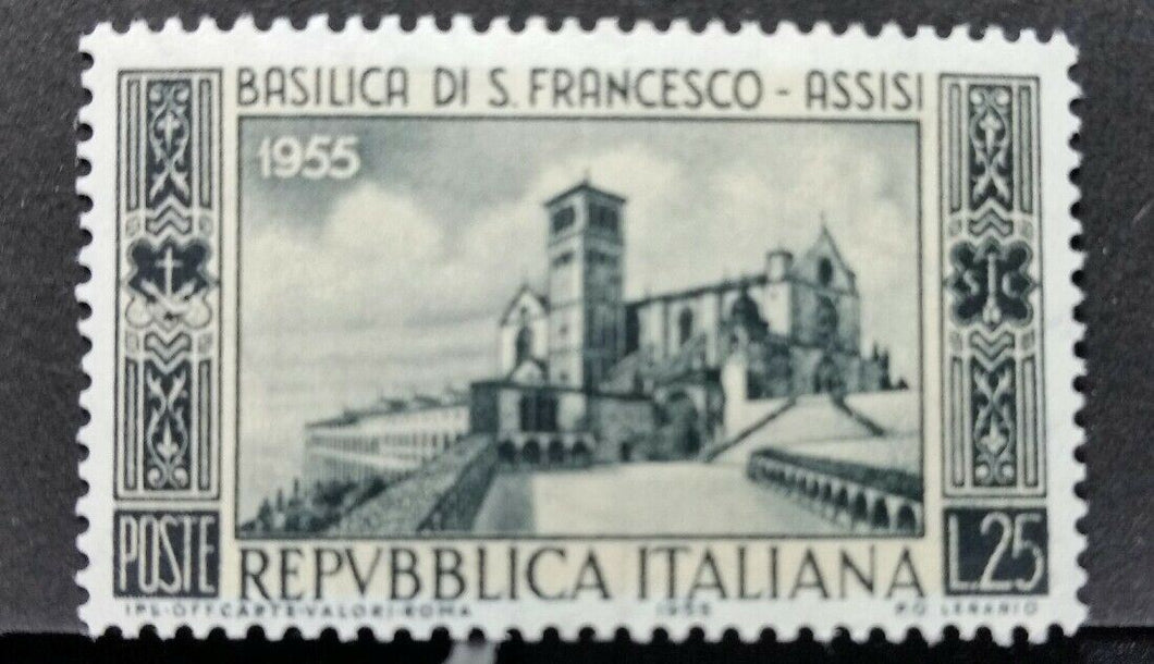 1955 ITALIA BASILICA DI SAN FRANCESCO D'ASSISI MNH ** - RF01