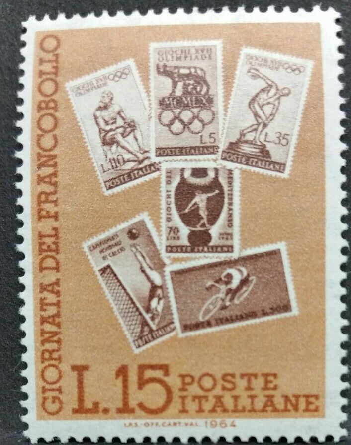 1964 ITALIA GIORNATA DEL FRANCOBOLLO MNH ** - P26-5