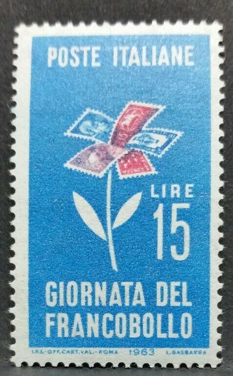 1963 ITALIA GIORNATA DEL FRANCOBOLLO MNH **RF01