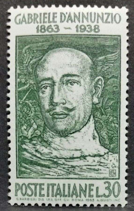 1963 ITALIA D'ANNUNZIO MNH ** RF01