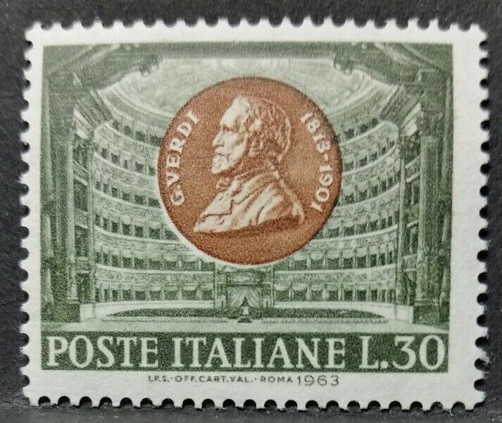 1963 ITALIA GIUSEPPE VERDI MNH ** RF01