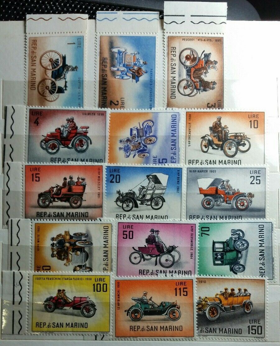 SAN MARINO 1962 : Storia Dell' Automobile MHN** RF01