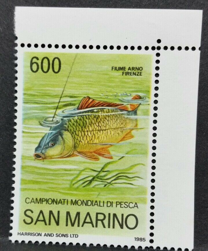 San Marino 1985 Campionati mondiali di pesca Mnh RF01