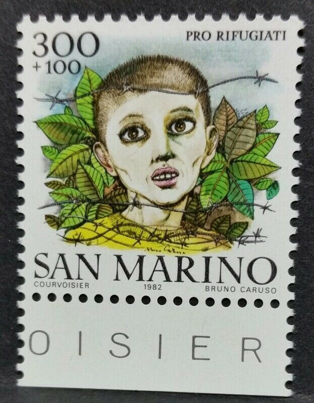 1982 SAN MARINO PRO RIFUGIATI MNH ** RF01