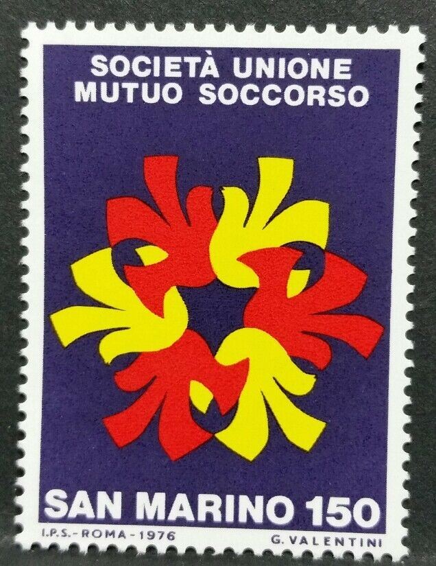 1976 SAN MARINO MUTUO SOCCORSO MNH ** RF01