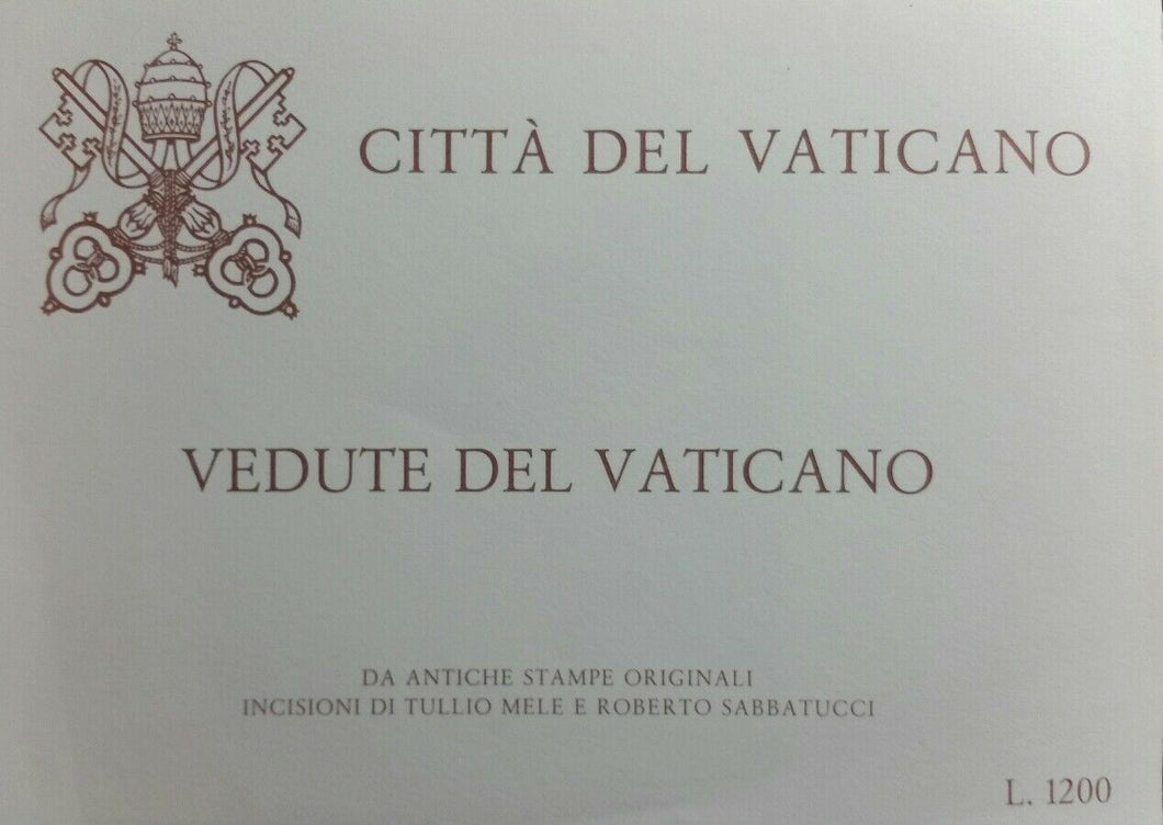 1982 VATICANO N. 4 CARTOLINE POSTALI DA 300 LIRE VEDUTE BB01