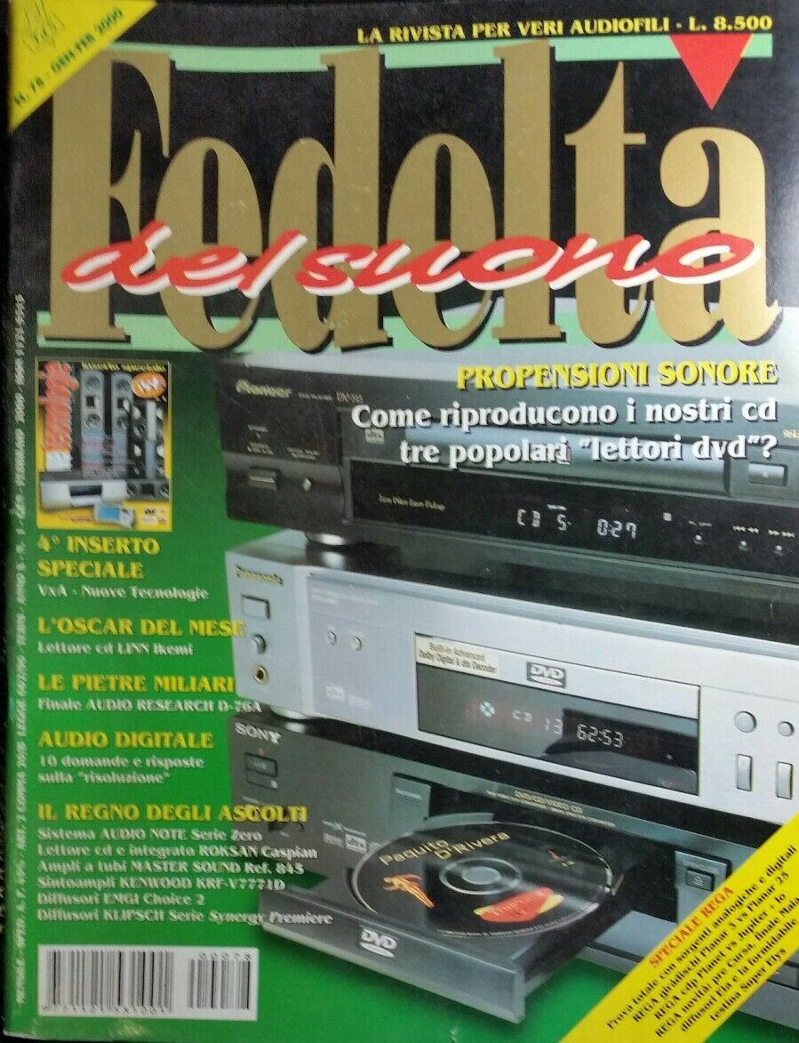 FEDELTÀ DEL SUONO GEN./FEB. 2000
