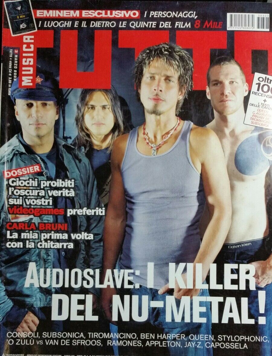 TUTTO MUSICA MAR 2003 AUDIOSLAVE CONSOLI SUBSONICA QUEEN RAMONES CAPOSSELA JAY-Z