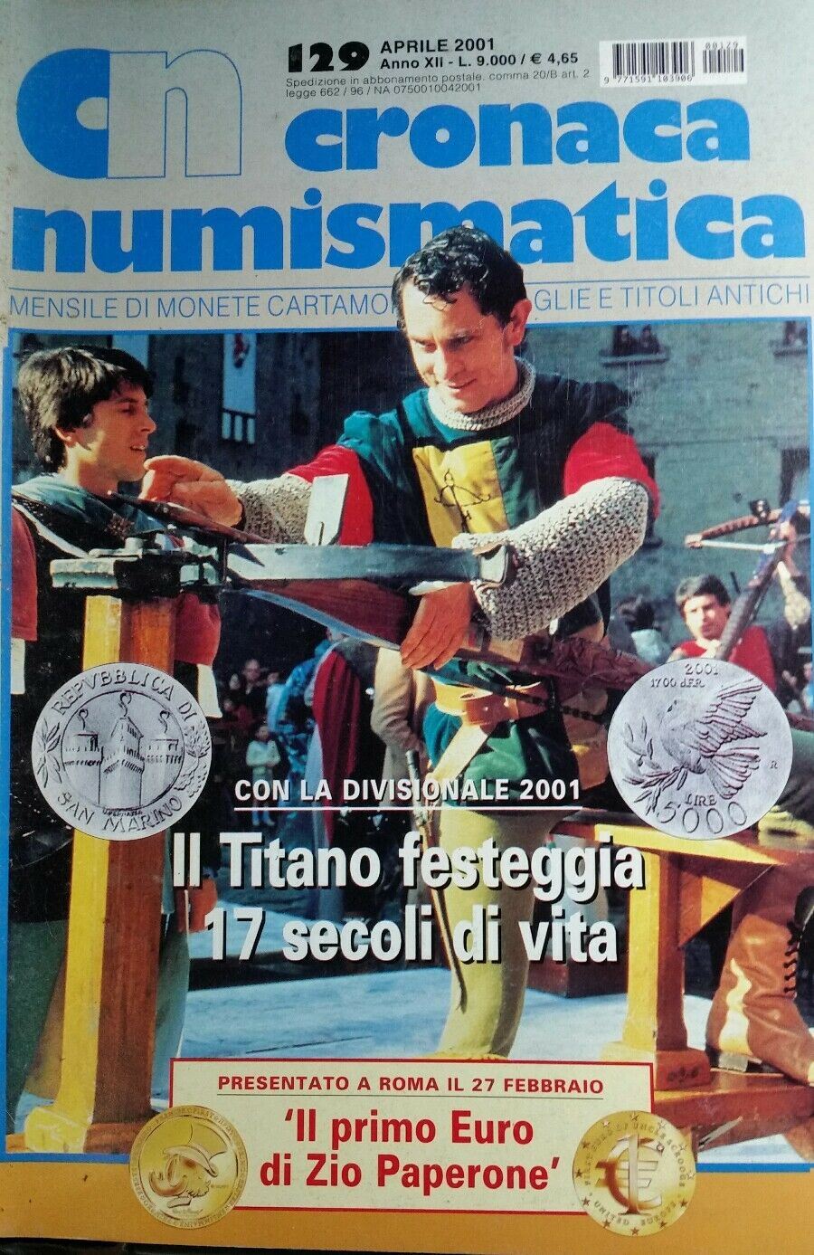 CRONACA NUMISMATICA N.129 APRILE  2001