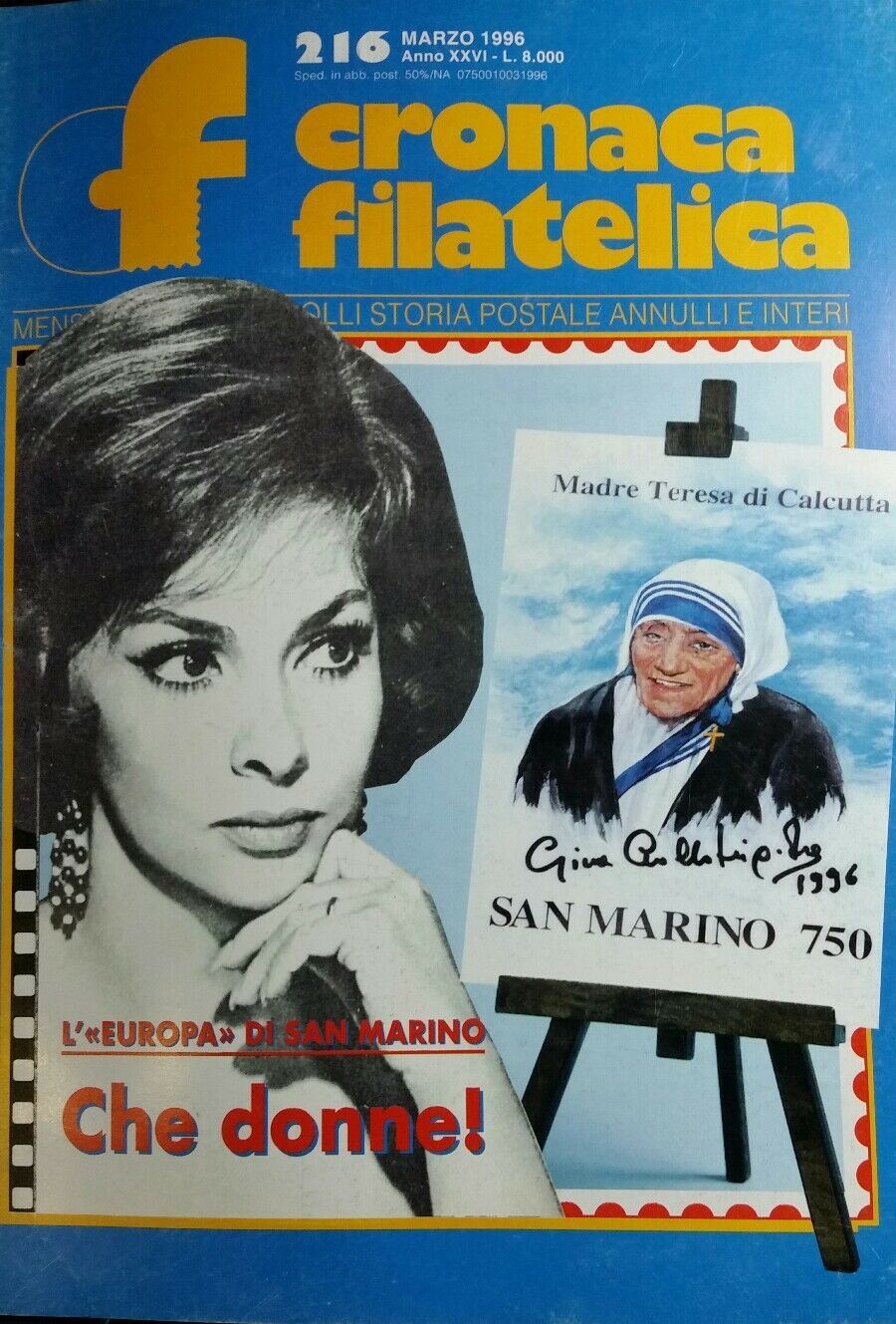 CRONACA FILATELICA N.216 MARZO  1996