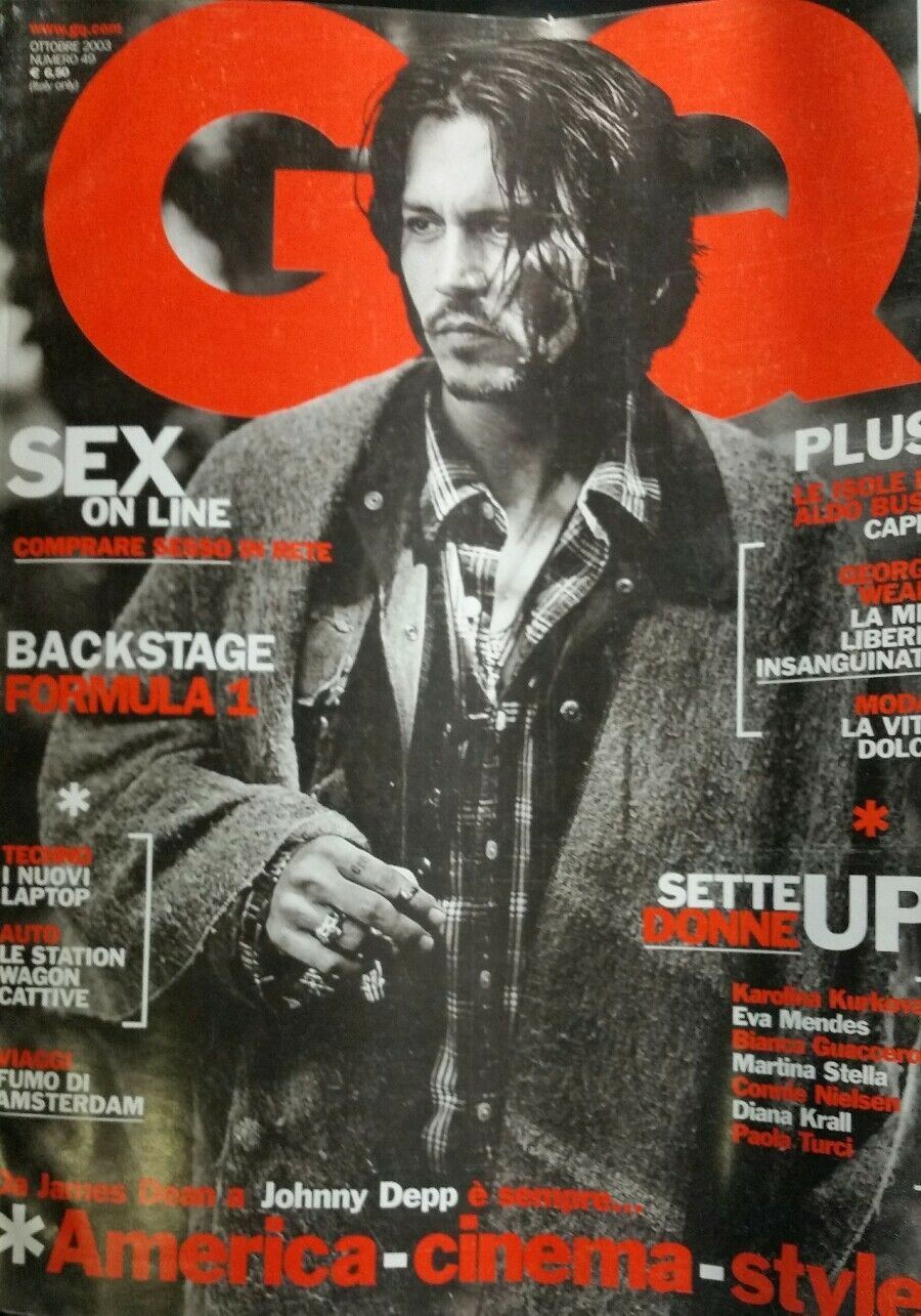 GQ N.49 OTTOBRE 2003 JOHNNY DEEP