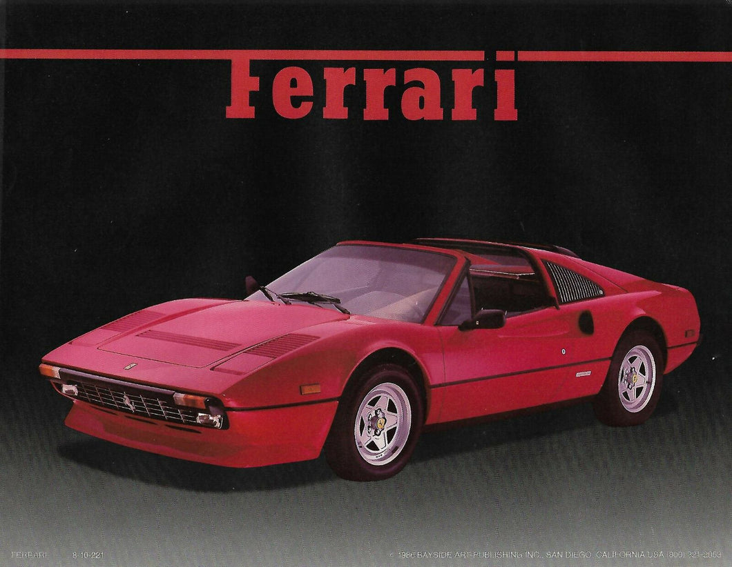STAMPA FERRARI GTO CM.28X36 CA.