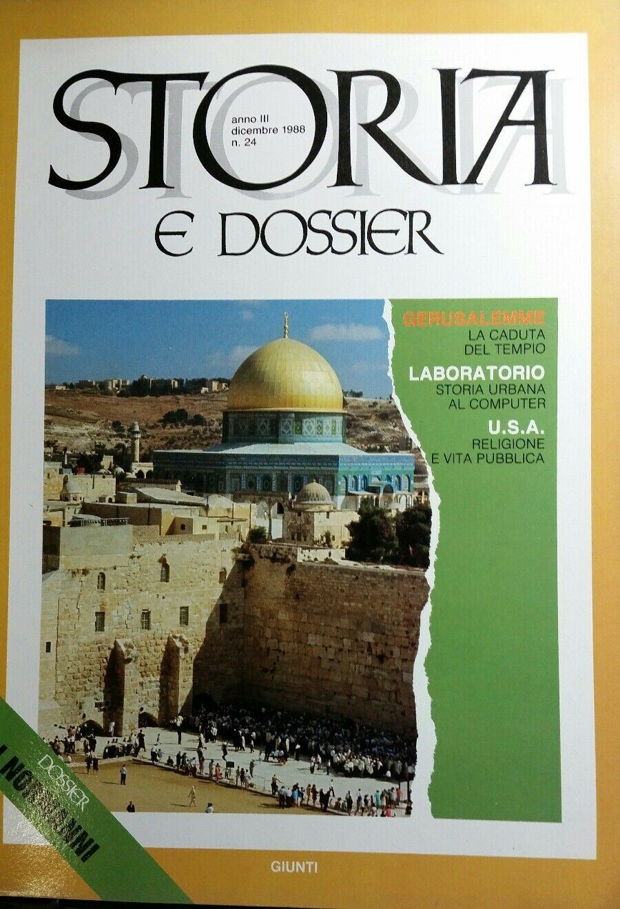 STORIA E DOSSIER N.24 DICEMBRE 1988