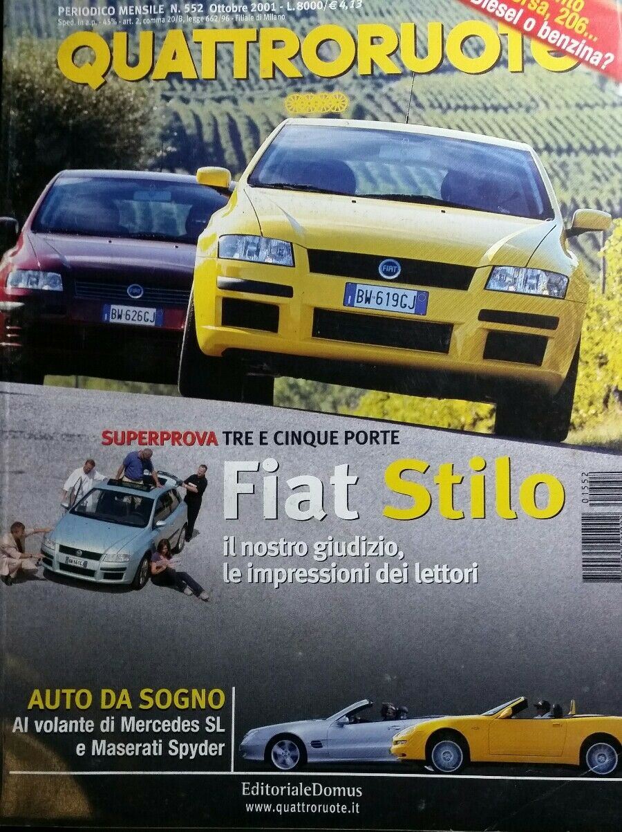 QUATTRORUOTE N.552 OTTOBRE 2001