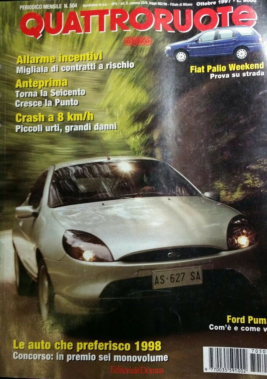 QUATTRORUOTE N.504 OTTOBRE 1997