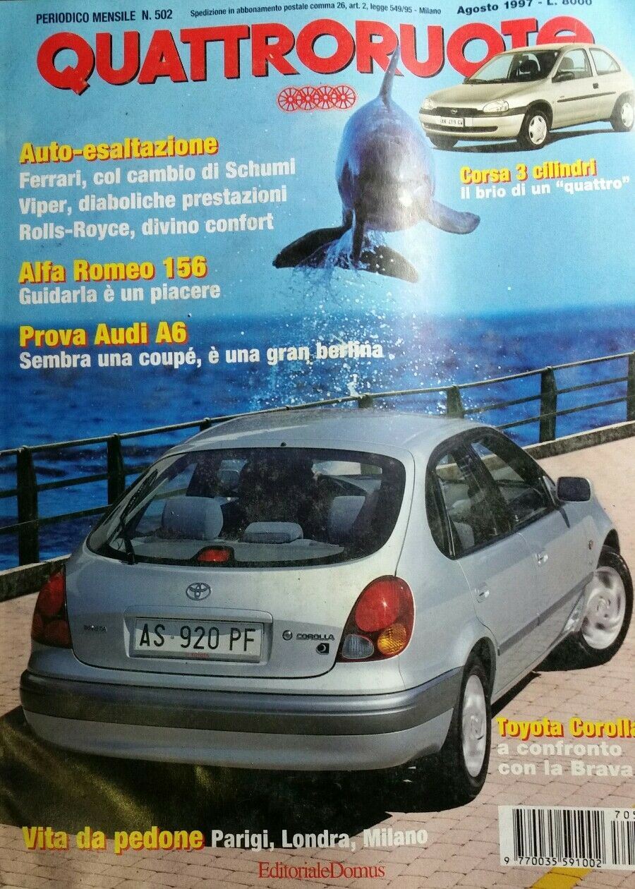 QUATTRORUOTE N.502 AGOSTO 1997