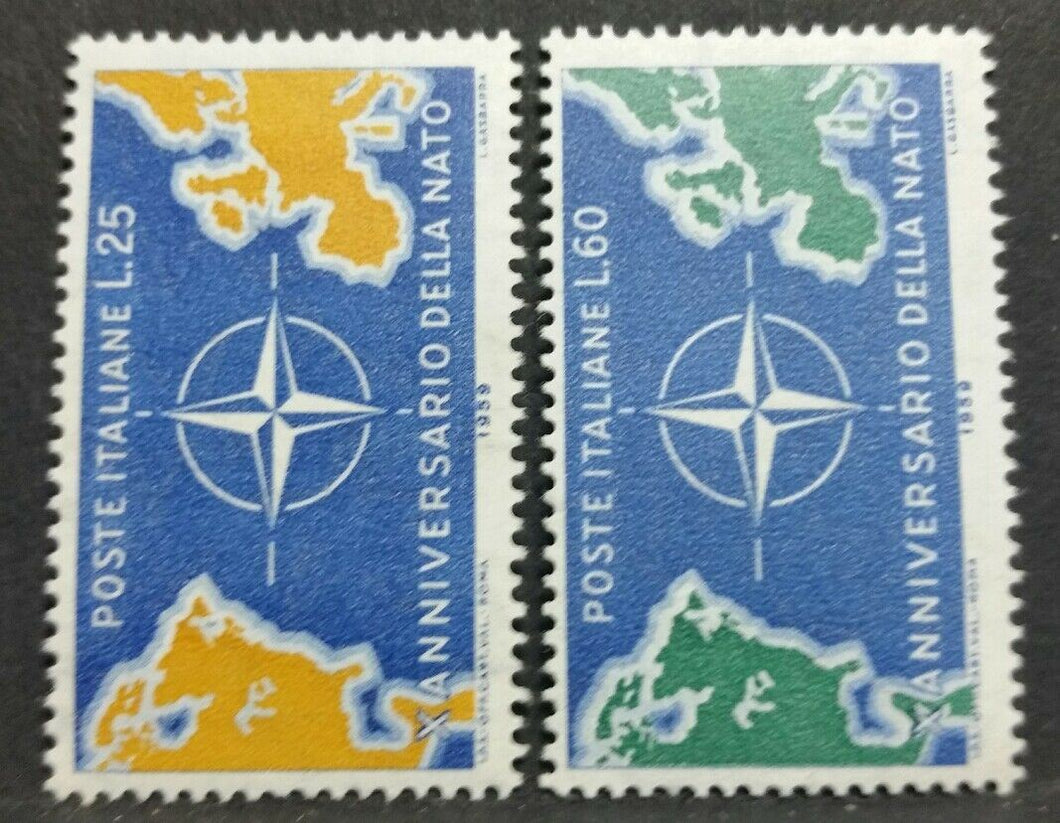 1959 ITALIA X ANNIVERSARIO NATO MNH** RF01