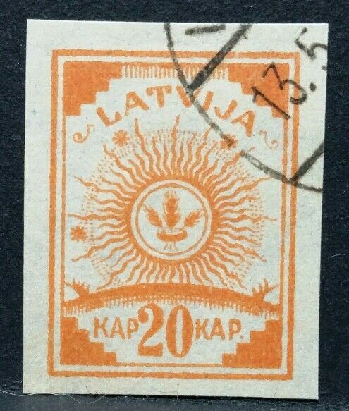 1919 LATVIJA LETTONIA STEMMA USATO RF03