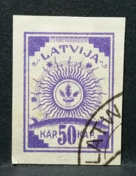 1919 LATVIJA LETTONIA STEMMA USATO RF03