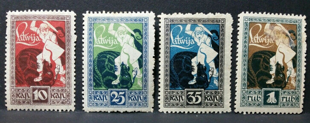 1919 LATVIJA LETTONIA LIBERAZIONE DALLA CURLANDIA MH* RF03