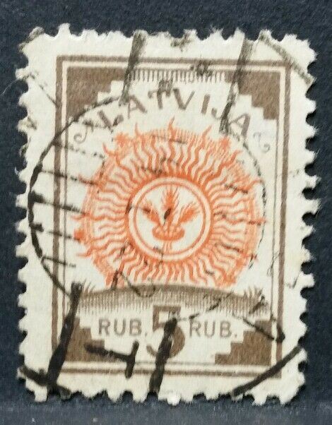 1919 LATVIJA LETTONIA STEMMA USATO RF03