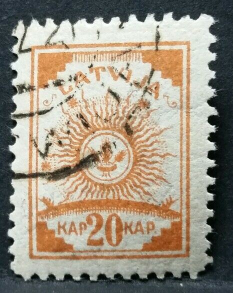 1919 LATVIJA LETTONIA STEMMA USATO RF03