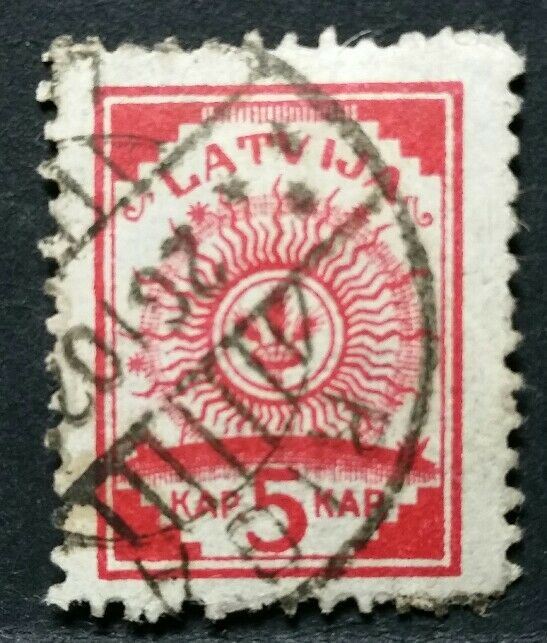 1919 LATVIJA LETTONIA STEMMA USATO RF03