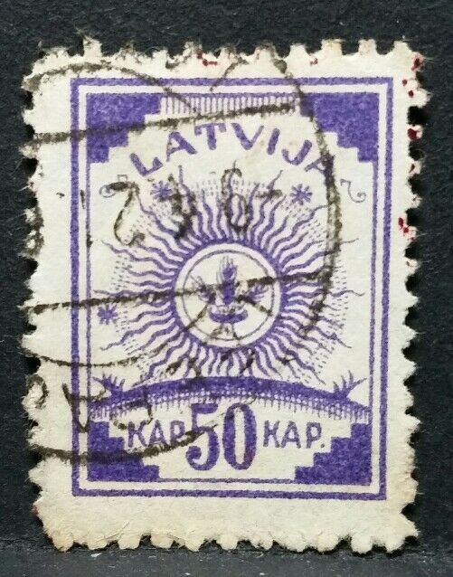 1919 LATVIJA LETTONIA STEMMA USATO RF03