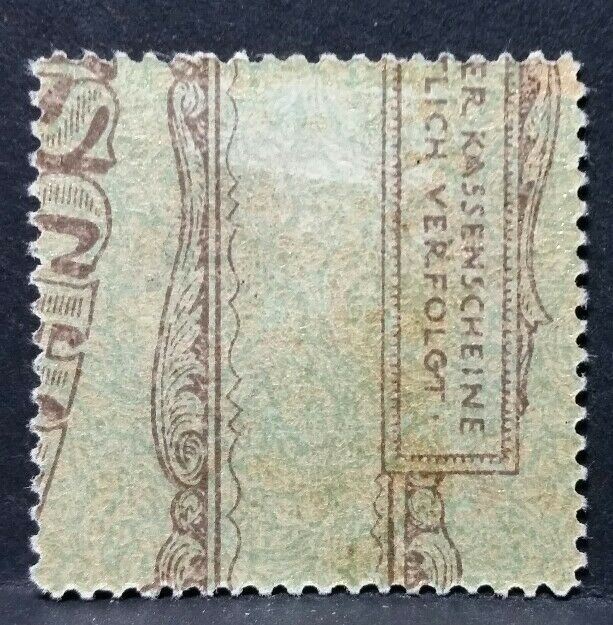 1920 LATVIJA LETTONIA CROCE ROSSA SU BANCONOTA MH* RF03