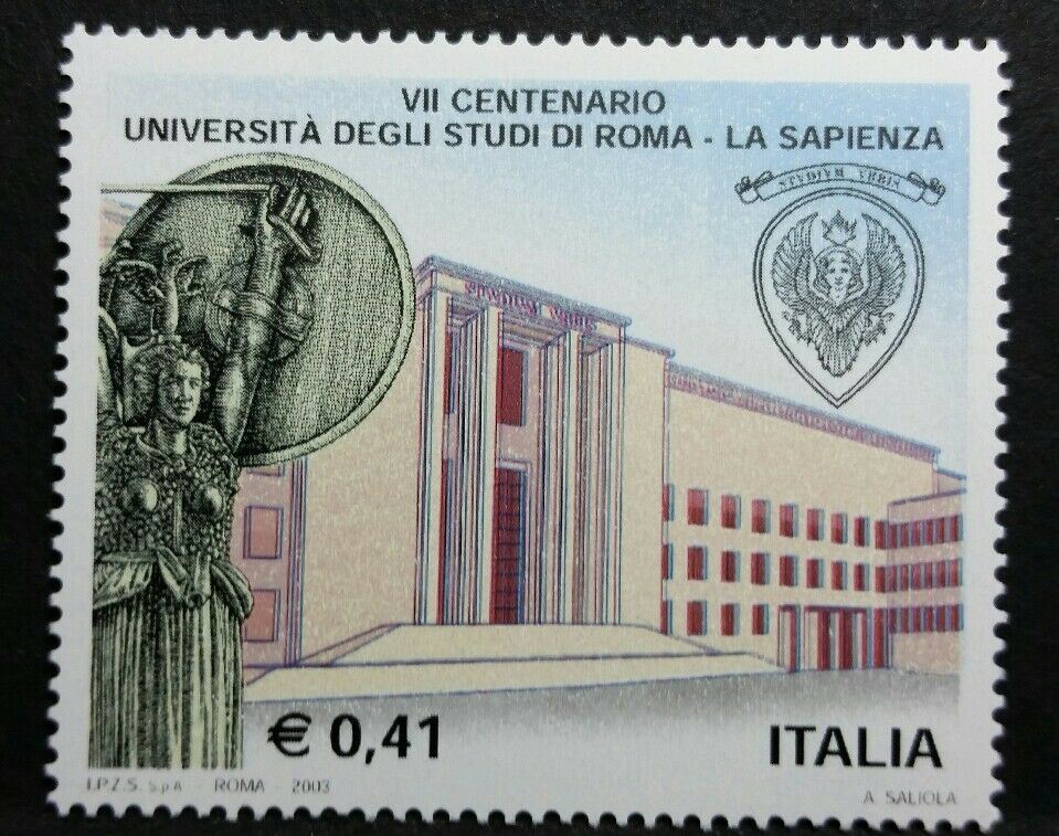 2003 ITALIA UNIVERSITÀ LA SAPIENZA MNH** RI